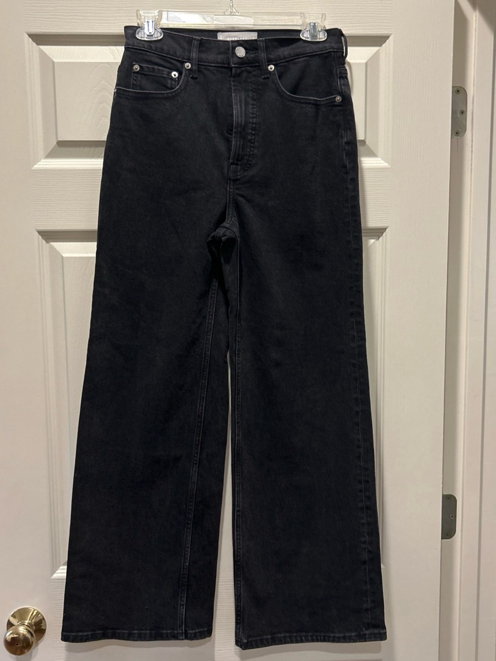Everlane Black High-Rise Sailor Jeans